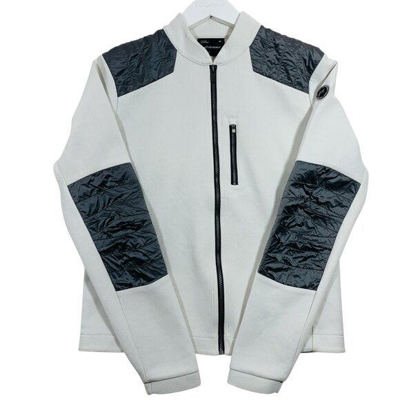 Peak Performance White and Gray Zip Up Sweater - Picture 1 of 16